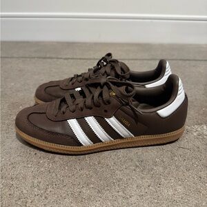 Adidas Samba Brown and White Women's Sneakers